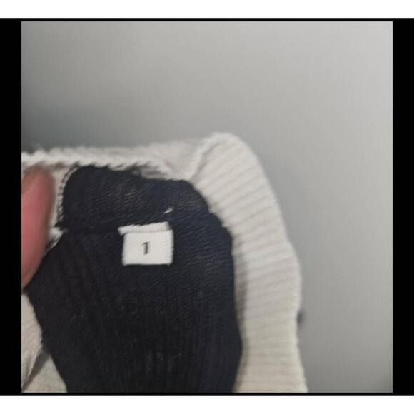 Sandro Black Mockneck Ruffle Fit & Flare Sweater Dress Size Small - Picture 10 of 11